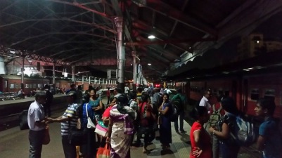 Colombo Fort Station at night